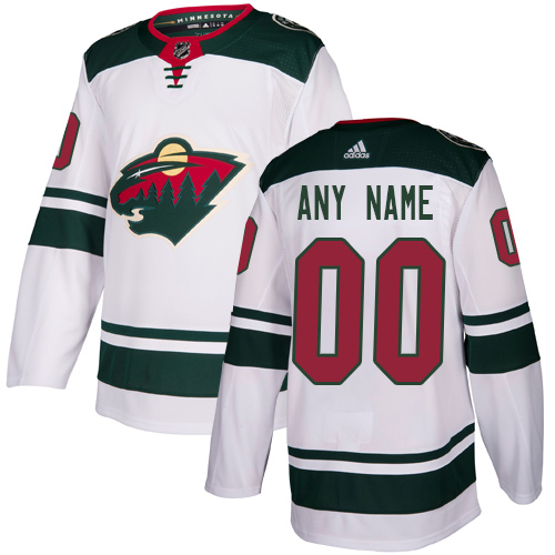 NHL Minnesota Wild Trikot Benutzerdefinierte Auswärts Weiß Authentic